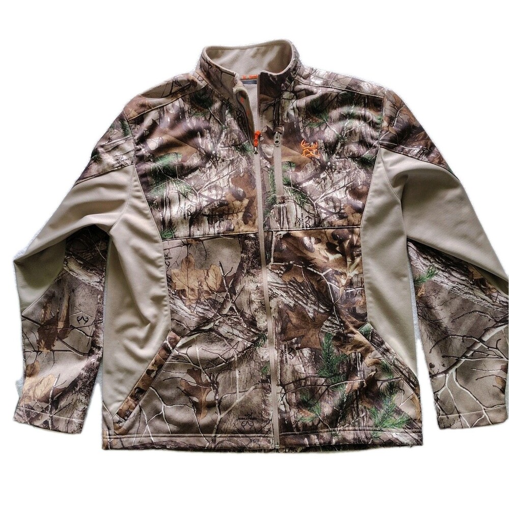 Bushmaster Mens XL Camouflage Jacket Real Tree Full Zip Hunting Outdoor Woods
